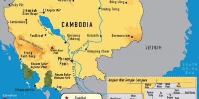 Angkor karti Kambodže